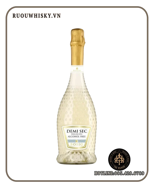 BOSIO ZERO Demi Sec Sparkling White Alcohol Free_ VANG KHÔNG CỒN BOSIO ZERO DEMI SEC SPARKLING WHITE ALCOHOL FREE