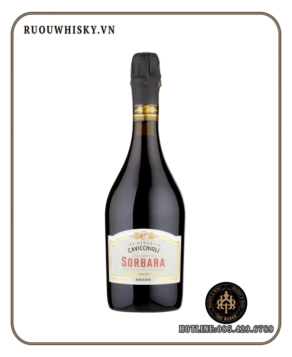 Cavicchioli Lambrusco Di Sorbara DOC 11%_ ruou vang no CAVICCHIOLI LAMBRUSCO DI SORBARA DOC