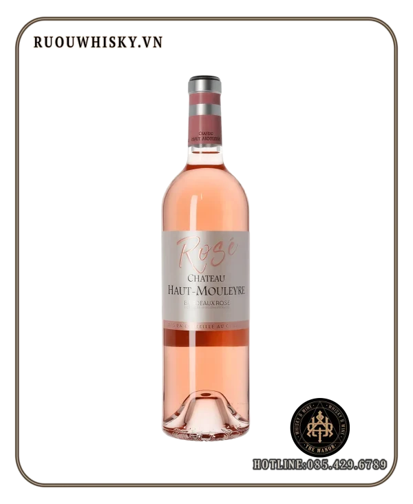 Chateau haut MOULEYRE BORDEUX ROSE AOP 12.5% 2020 ruou vang hong CHATEAU HAUT MOULEYRE BORDEAUX ROSÉ AOP