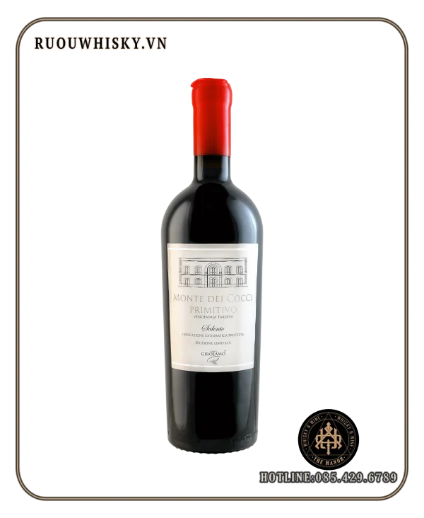Monte Dei Cocci Primitivo ruou vang do Monte Dei Cocci Primitivo