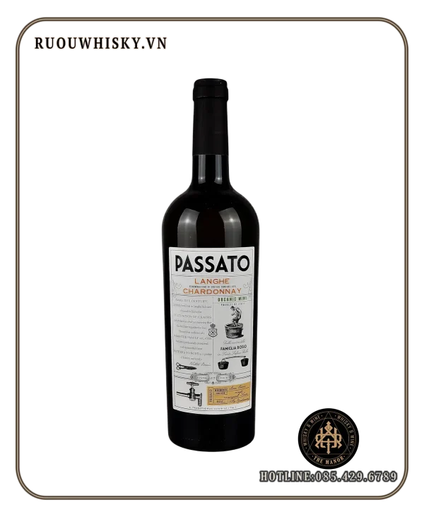 PASSATO Langhe DOC Chardonay Organic 14,5%_ ruou vang trang Bosio PASSATO Langhe DOC Chardonay Organic 14,5%