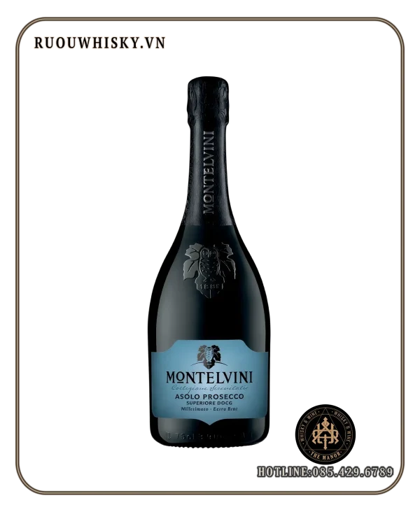 MONTELVINI Asolo Prosecco Superiore DOCG Extra Brut_ ruou vang no MONTELVINI ASOLO PROSECCO SUPERIORE DOCG EXTRA BRUT