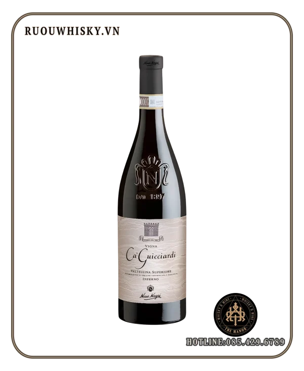 NINO NEGRI Vigna Ca’ Guicciardi Valtellina Superiore Inferno DOCG 13% 2020 RUOU VANG DO NINO NEGRI VIGNA CA' GUICCIARDI