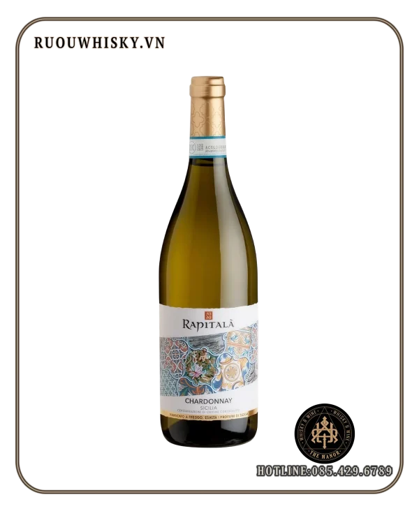RAPITALÀ Chardonnay Sicilia DOC 13% 2023_ ruou vang trang TENUTA RAPITALÀ CHARDONNAY SICILIA