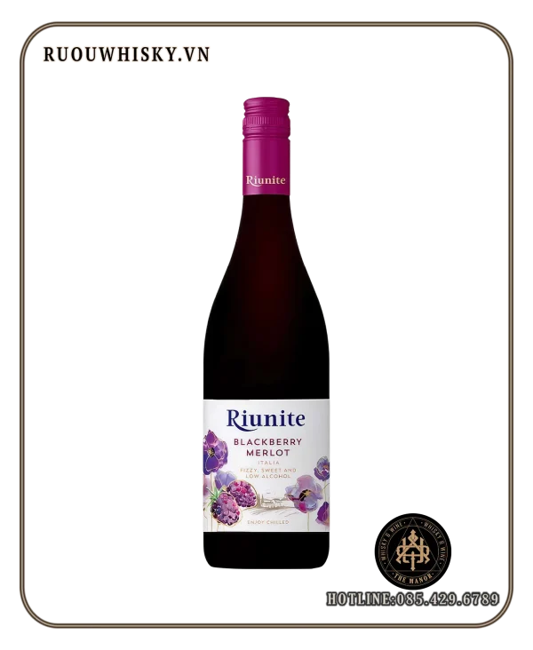 ruou vang ngot RIUNITE BLACKBERRY MERLOT