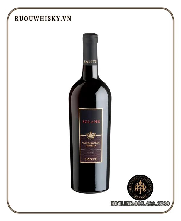 SANTI Solane Valpolicella Ripasso DOC Superiore 14% 2020 RUOU VANG DO SANTI SOLANE VALPOLICELLA RIPASSO