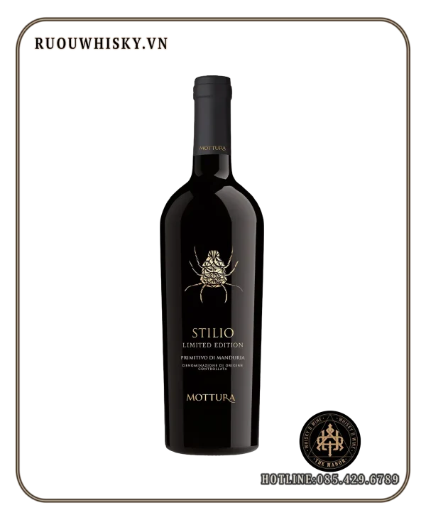 STILIO GOLD PRIMITIVO DI MANDURIA D.O.C 15% 2021_ ruou vang do MOTTURA STILIO GOLD