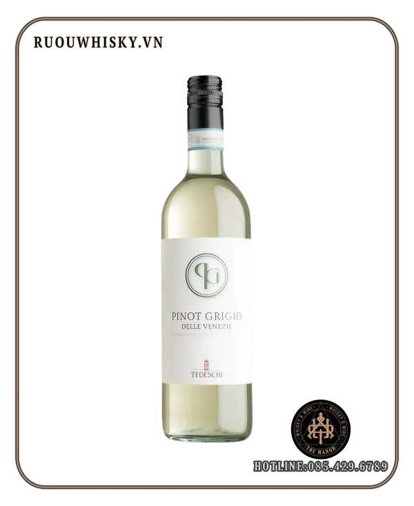 Tedeschi Pinot Grigio Delle Venezie DOC 12.5% ruou vang trang TEDESCHI PINOT GRIGIO DELLE VENEZIE